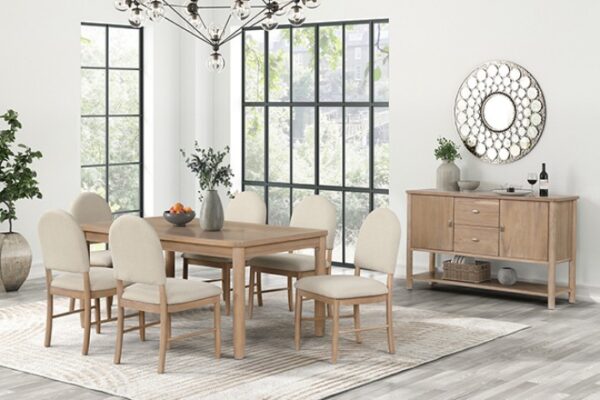 Rheinfall 5 Pc Dining Table Set FM3426NT-T-5PC Transitional Natural/Beige By Furniture of America - Image 6