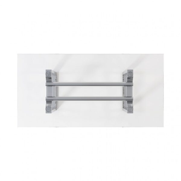 Silvestri Dining Table Set FM37000SV-T-5PC Contemporary Chrome By Furniture of America - Image 2