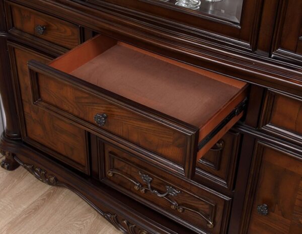 Manzanita Hutch & Buffet FM3261CH-HB-SET Traditional Dark Cherry Wood By Furniture of America - Image 5