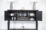 Melodi Parc Server FM3416BK-SV Glam Black Dining Server By Furniture of America - Image 2