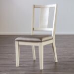 Hinwitz Transitional Dining Chairs FM3399WH-SC-2PK White Oak & Dark Gray By Furniture of America