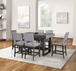 Potton Counter Height Table FM3425GY-PT-TABLE Transitional Gray Dining Table By Furniture of America - Image 2