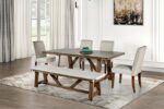 Losone Rustic Brown Dining Table By Furniture of America - Image 2