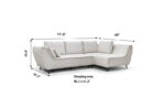 Beige Sectional Sofa Cocoli w/Bed p13610 By ESF Furniture - Image 6
