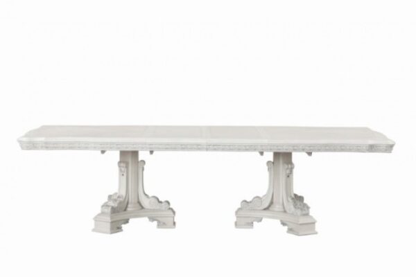 Stella Mia Traditional Ivory Extendable Dining Table By Furniture of America - Image 4