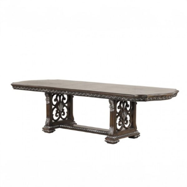 Promenade Traditional Dark Brown Extendable Dining Table by Furniture of America - Image 5
