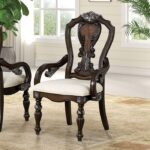 Promenade Side Traditional Dark Brown Dining Chair by Furniture of America