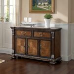Promenade Sideboard Traditional Dark Brown Dining Storage by Furniture of America