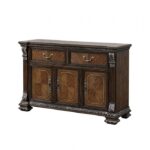 Promenade Sideboard Traditional Dark Brown Dining Storage by Furniture of America - Image 2
