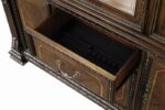 Hutch and Buffet Traditional Dark Brown Dining Storage with Touch Lighting by Furniture of America - Image 2