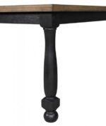 Neue Mills Modern Farmhouse Style in Black and Rustic Oak Dining Table by Furniture of America - Image 2