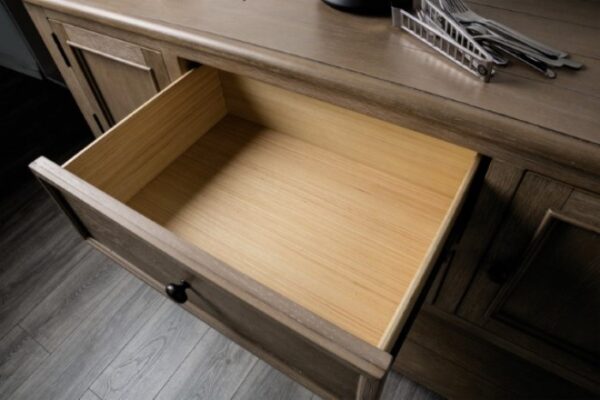 Chesapeake Server Light White-Wash Modern Farmhouse Storage by Furniture of America - Image 3