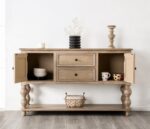 Chesapeake Server Light White-Wash Modern Farmhouse Storage by Furniture of America - Image 5
