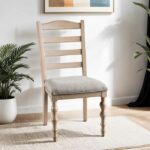 Chesapeake Side Chair Modern Farmhouse Comfort in Light White Wash by Furniture of America