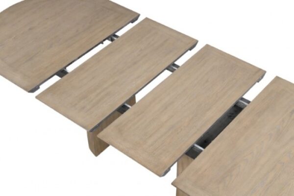 Clements Dining Table FM3411AK-OT-TABLE Modern Farmhouse Oak Extendable by Furniture of America - Image 3