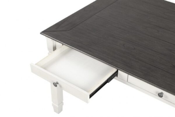 Pendola Dining Table FM3427WH-T Rustic White Farmhouse Elegance by Furniture of America - Image 5