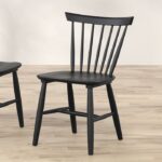 Beale Dining Chair FM3100BK-SC-2PK Mid-Century Design in Bold Black by Furniture of America