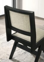 Tottenham Side Chair FM3222BK-SC-2PK Contemporary Black with Light Gray by Furniture of America - Image 3