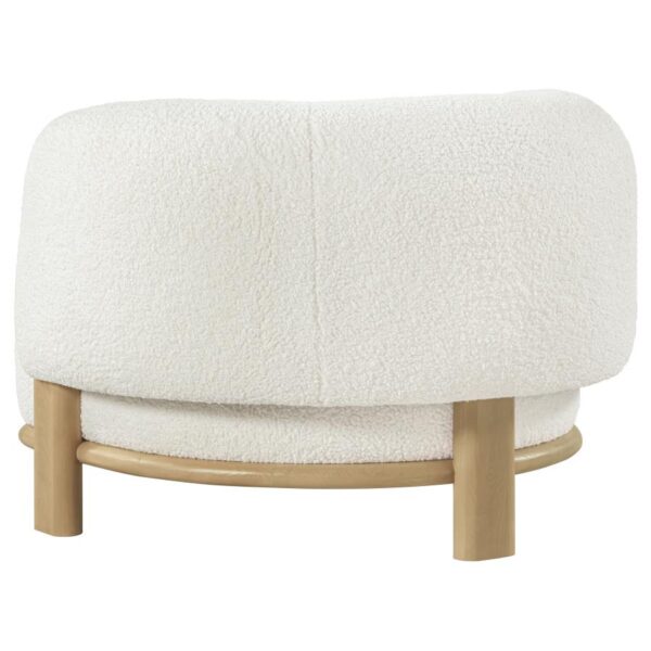 Lawler Barrel Back Accent Chair Ivory by Coaster Furniture - Image 2