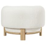 Lawler Barrel Back Accent Chair Ivory by Coaster Furniture - Image 3