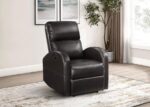 Grant Upholstered Power Recliner Chair Brown by Coaster Furniture