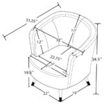 Ellorie Modern Upholstered Accent Chair by Coaster Furniture - Image 4