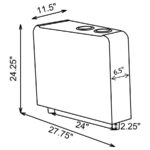 Toohey Home Theater Wedge Console Black by Coaster Furniture - Image 3