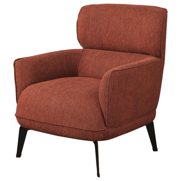 Andrea Upholstered Crecent Arm Accent Chair by Coaster Furniture - Image 3