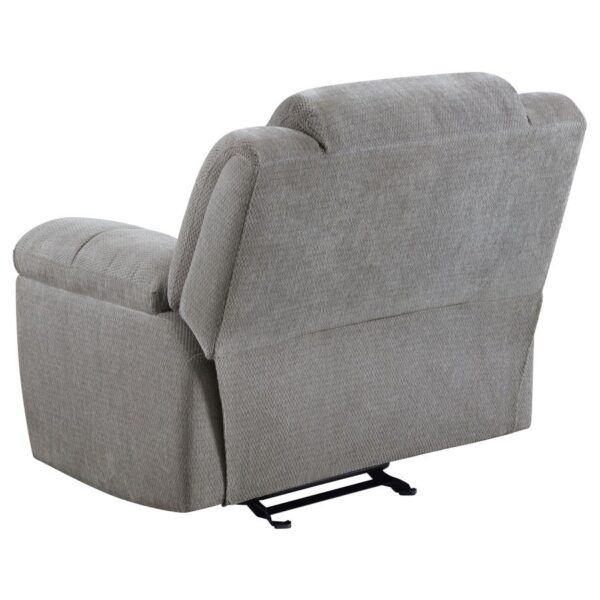 Gilson Glider Recliner Chair Gray by Coaster Furniture - Image 4