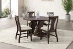 Holsworthy Round Espresso Dining Table FM3600ES-RT Contemporary Charm by Furniture of America - Image 2
