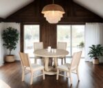 Distressed Natural Side Chair (Set of 2) FM3601NT-SC-2PK Transitional by Furniture of America - Image 2