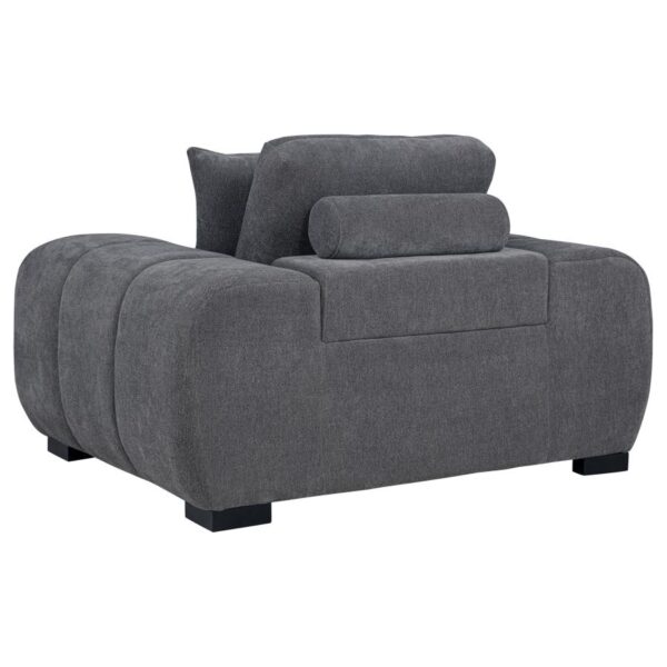 Octavia Accent Chair Charcoal Gray by Coaster Furniture - Image 2
