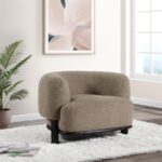 Lawler Barrel Back Accent Chair Mushroom by Coaster Furniture