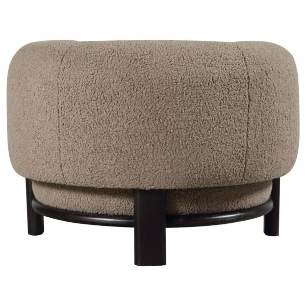 Lawler Barrel Back Accent Chair Mushroom by Coaster Furniture - Image 2