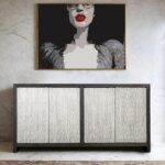 Forger 4-Door Cabinet FM-AC9001SV Bold Design Meets Functional by Furniture of America