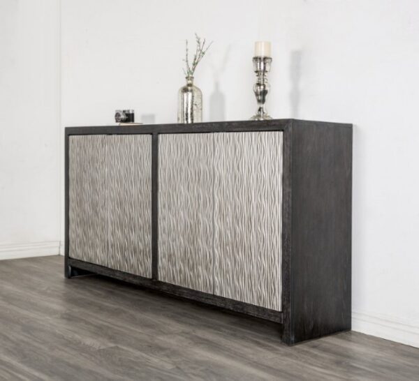 Forger 4-Door Cabinet FM-AC9001SV Bold Design Meets Functional by Furniture of America - Image 6