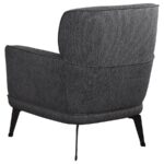 Andrea Upholstered Crecent Arm Accent Chair Gray by Coaster Furniture - Image 2