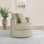 Debbie Upholstered Swivel Accent Chair Camel by Coaster Furniture