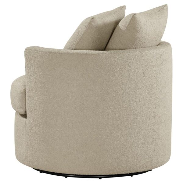 Debbie Upholstered Swivel Accent Chair Camel by Coaster Furniture - Image 2