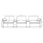 Collins 5-piece Power Reclining Home Theater Seating by Coaster Furniture - Image 2