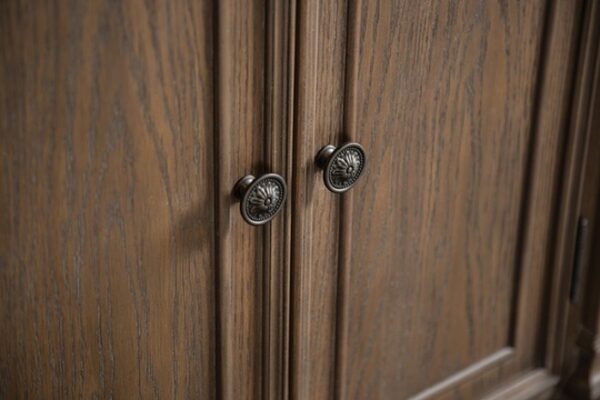 Seven Oaks Side Board FM3418AK-SV Traditional Weathered Oak by Furniture of America - Image 2