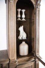 Seven Oaks Entertainment Center FM5418AK-TV-SET Traditional Weathered Oak by Furniture of America - Image 4