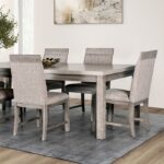 Gristalt Dining Table FM3597GY-T Gray Transitional by Furniture of America