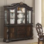 Hutch & Buffet FM31003DB-HB-SET – Traditional Dark Brown by Furniture of America