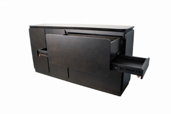 Sargans Sideboard FM30000BK-SV – Mid-Century Modern Black Solid Wood by Furniture of America - Image 4