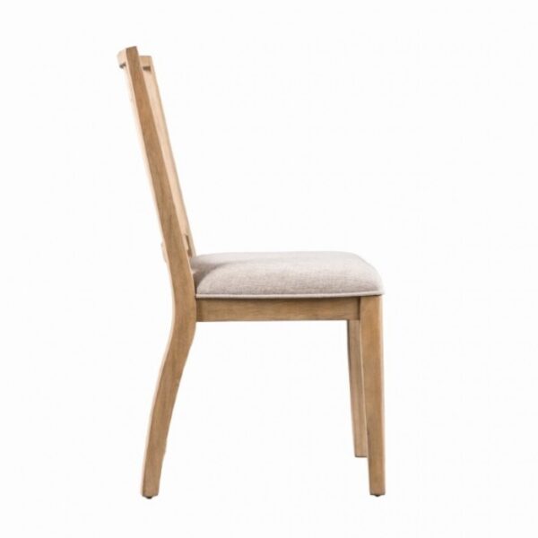 Natural Modern Farmhouse Side Chair by Furniture of America - Image 3