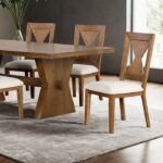 Rustic Farmhouse Rustic Oak Dining Table by Furniture of America