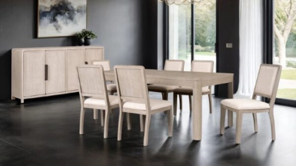 Modern Gray Fog Dining Table by Furniture of America - Image 2
