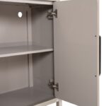 Modern Gray Fog 4 Door Cabinet by Furniture of America - Image 4