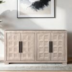 Modern Contemporary Tawny Sideboard by Furniture of America
